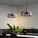 Axyaa LED Glass Pendant Chandelier for Dining Room Ceiling Lighting