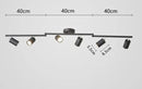 Axyaa Modern GU10 LED Spotlight Ceiling Lights White Black Luminaires