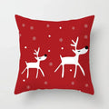Axyaa Merry Christmas Print Sofa Cushion Decoration Pillowcase