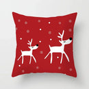 Axyaa Merry Christmas Print Sofa Cushion Decoration Pillowcase