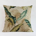 Axyaa Tropical Plant Leaves Cushion Cover for Home Decor