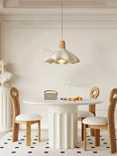 Axyaa French Cream Pendant Lights for Bedroom and Bar Decor - Minimalist Style