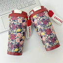 Axyaa Double Drinking Thermal Water Bottle, 500ML Stainless Steel Insulated Mug