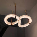 Axyaa Marble Chandelier: Spanish Marble Pendant Lights for Kitchen, Living Room, Loft