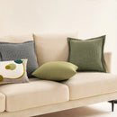 Axyaa Hounds tooth Square Cushion Cover 45x45cm in Orange Green Blue Black