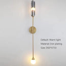 Axyaa Postmodern Metal Wall Lamp for Aisle, Staircase, Living Room, Bedroom and Bedside