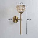 Axyaa Flower Glass Shade Wall Sconce for Bedroom Living Room Adjustable Wall Lights.