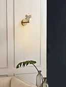 Gold Crystal LED Wall Lamp by Axyaa: Modern Luxury Sconce for Home Decor