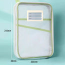 Axyaa Double-layer Mesh Zipper Stationery Organizer: Large Capacity School Office Supplies Bag