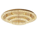 Axyaa Crystal Chandelier Ceiling Light Modern Dimmable Steel Led Luminarias