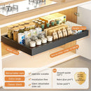 Axyaa Retractable Spice Drawer Organizer with Slide Rails - Cabinet Storage Rack