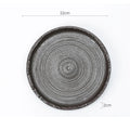 Axyaa Threaded Ceramic Flat Plate Set - Restaurant Steak Pasta Dessert Molecular Cooking.