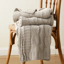 Axyaa Knit Throw Blanket for Bed Couch Sofa Warm Cozy Decorative Plaid Crochet Blanket