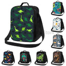 Axyaa Dino Insulated Lunch Bag - Portable Thermal Bento Tote for Kids, Boys, Girls