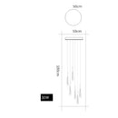 Axyaa Nordic Chandeliers Dining Room Pendant Lights Ceiling Hanging Lamps Indoor Lighting