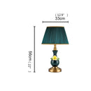 Axyaa Ceramic LED Desk Lamp for Home Office and Hotel Decor
