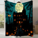 Axyaa Halloween Flannel Blanket | Autumn Winter Warm Gift Blanket