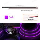 Axyaa LED Acrylic Strip: Cuttable, Flexible Decorative Car Interior Lamp