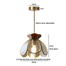 Axyaa Nordic Glass LED Pendant Lights Hanging Dining Room Lamp