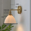 Axyaa Modern Copper LED Wall Sconce with Pull Chain Switch
