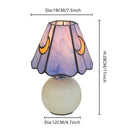 Axyaa Purple Moon Ceramic Table Lamp - Bedroom Living Room Decor