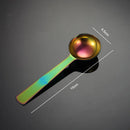 Axyaa Stainless Steel Coffee Food Tea Measuring Spoon Baking Tools 10-15ML Solid Color