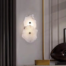 Axyaa Marble Wall Lamp: Modern Stone Light for Living Room and Hallway