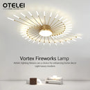 Axyaa Modern LED Chandelier - Fireworks Decorative Lights for Dining & Living Room