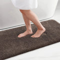 Axyaa Shaggy Soft Bath Rug Mat - Absorbent, Non Slip, Machine Washable
