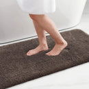 Axyaa Shaggy Soft Bath Rug Mat - Absorbent, Non Slip, Machine Washable