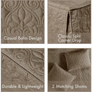 Axyaa Quebec Split Corner Bedspread: Classic Traditional Design, Lightweight, All Season Bedding Set