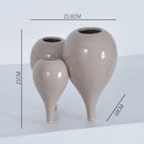 Axyaa Ceramic Bubble Vase Set - Abstract Handicraft Flower Arranger
