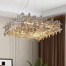 Axyaa Modern LED Crystal Chandelier for Dining Room and Living Room