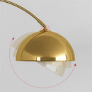Axya LED Floor Lamp Marble Base Metal Standing Light for Bedroom Living Room