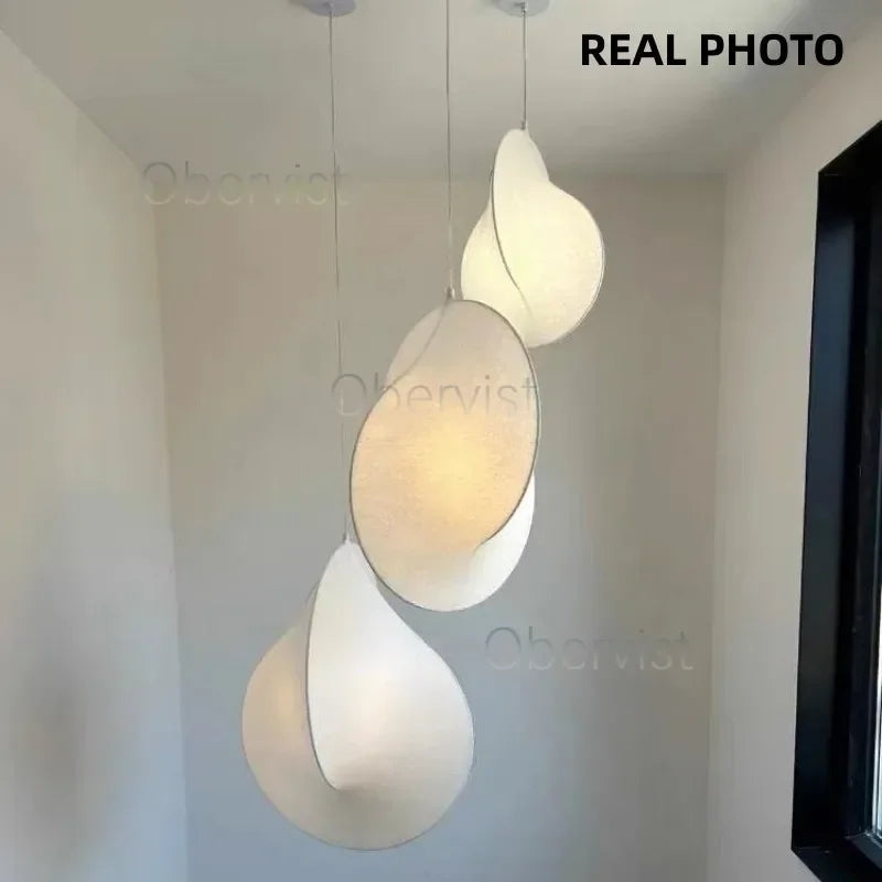 Axyaa Nordic Silk LED Pendant Chandelier for Home Decor