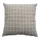 Axyaa Geometric Square Checked Pillowcase – Black and White Stripe Cushion Cover