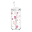 Axyaa Cherry Bow Plastic Cup with Straw Lid: Reusable, 16oz Cute Holiday Drinkware
