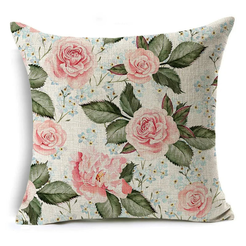 Axyaa Black Rose Pillowcase: Home & Office Sofa Cushion Cover, Wholesale Decoration