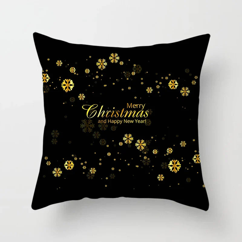 Axyaa Christmas Theme Pillowcase for Festive Sofa Decor and Holiday Gift