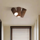 Axyaa Antique Style Walnut Color Ceiling Light