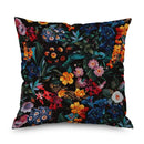 Axyaa Night Rose Linen Pillowcase - Decorative Floral Pillow Covers for Home Decor