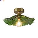 Axyaa Glass Copper Nordic Ceiling Light - Living Room LED Lamp Fixtures