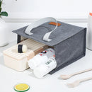 Axyaa Insulated Lunch Bag: Portable, Multifunctional, Solid Color for Picnics and School
