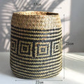 Axyaa Straw Flower Basket: Versatile Vase and Plant Container for Home Decor