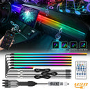 Axyaa 6in1 RGB Car Ambient Lights Symphony LED Atmosphere Lamp - APP Remote