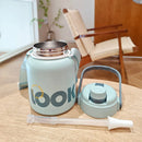 Axyaa Stainless Steel Insulated Straw Cup - Large Capacity, Portable, Travel Thermos