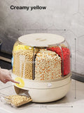 Axyaa 6 Grid Rice and Grain Dispenser Container