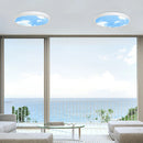 Axyaa Modern Blue Sky Moon LED Ceiling Light for Home Decor