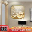 Axyaa Digital Display Cushion Clock Porch Decor Wall Art Square Living Room Creative Clock