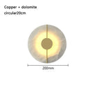 Axyaa All Copper Wall Lamp Marble LED Wall Lamp for Bedroom Corridor Living Room